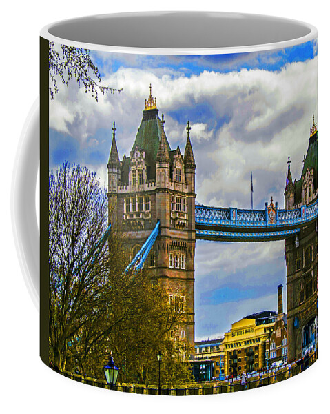 Travel Coffee Mug featuring the photograph Tower Bridge by Elvis Vaughn