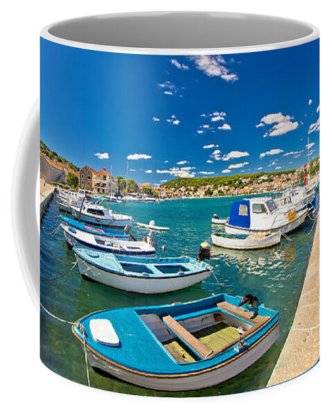 Croatia Coffee Mug featuring the photograph Town of Tisno on Murter island by Brch Photography