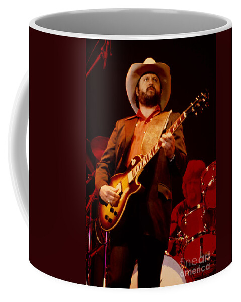Concert Photos For Sale Coffee Mug featuring the photograph Toy Caldwell of The Marshall Tucker Band at The Cow Palace by Daniel Larsen