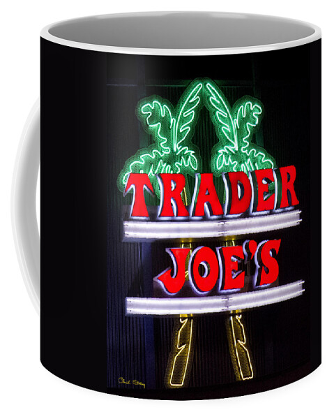 Staley Coffee Mug featuring the photograph Trader Joe's Sign by Chuck Staley