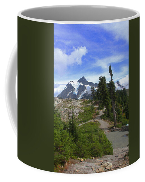 Trail To Artist Point Mount Baker Coffee Mug featuring the photograph Trail To Artist Point Mount Baker by Tom Janca