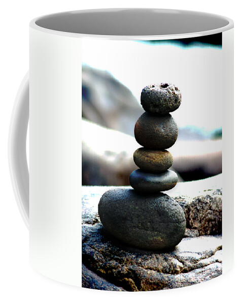 Rocks Coffee Mug featuring the photograph Tranquility by Lisa Lambert-Shank