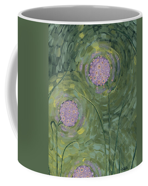 Floral Coffee Mug featuring the painting Tranquility by Tanielle Childers