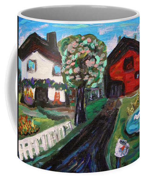 Farm Coffee Mug featuring the painting Transformation by Mary Carol Williams