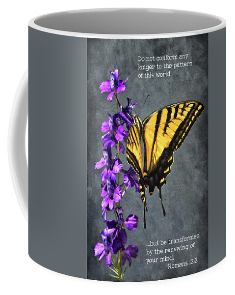 Butterfly Coffee Mug featuring the photograph Transformation by Priscilla Burgers