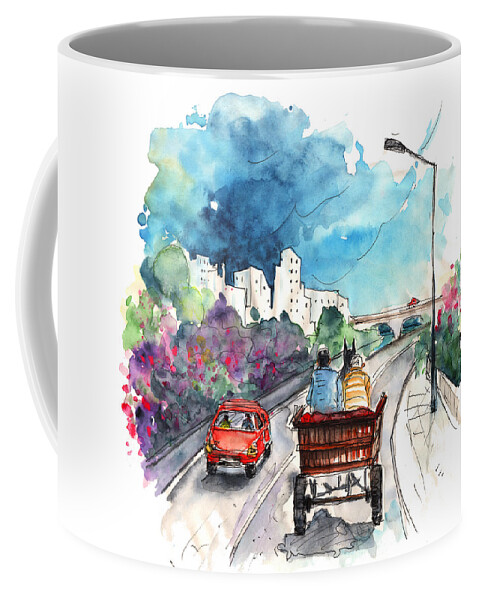 Transportation Coffee Mug featuring the painting Transportation in The Algarve in Portugal by Miki De Goodaboom