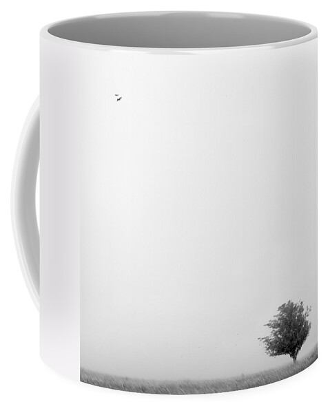 Landscape Coffee Mug featuring the photograph Tree in the Wind by Mike McGlothlen