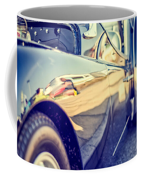 Road Coffee Mug featuring the photograph Triumph TR3 by Spikey Mouse Photography