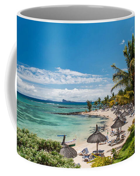 Mauritius Coffee Mug featuring the photograph Tropical Beach II. Mauritius by Jenny Rainbow
