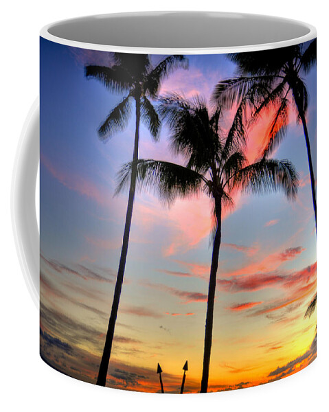 Tropical Coffee Mug featuring the photograph Tropical Sunset by Kelly Wade