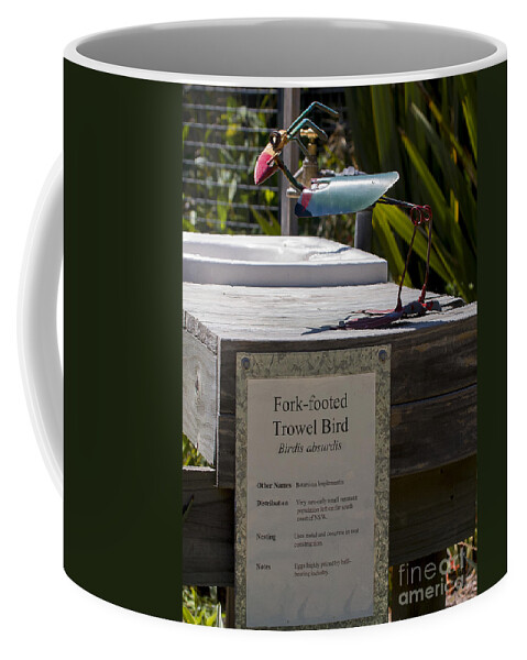 Animal Coffee Mug featuring the photograph Trowel Bird by Steven Ralser