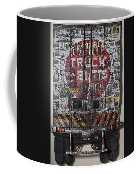 Truck Coffee Mug featuring the mixed media Truck Butts by Blue Sky
