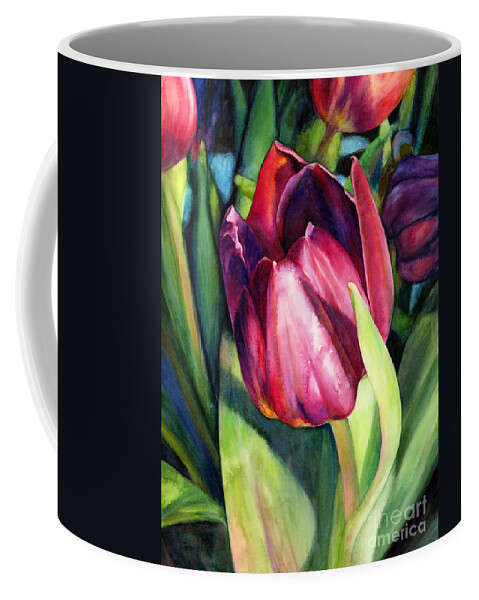 Tulip Coffee Mug featuring the painting Tulip Delight by Hailey E Herrera