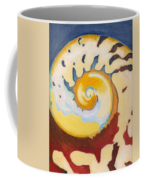 Turbo Sarmaticus Coffee Mug featuring the painting Turbo Sarmaticus by Katherine Miller