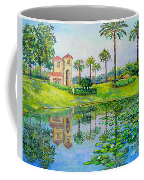 Florida Coffee Mug featuring the painting Tuscana Reflection by Lou Ann Bagnall