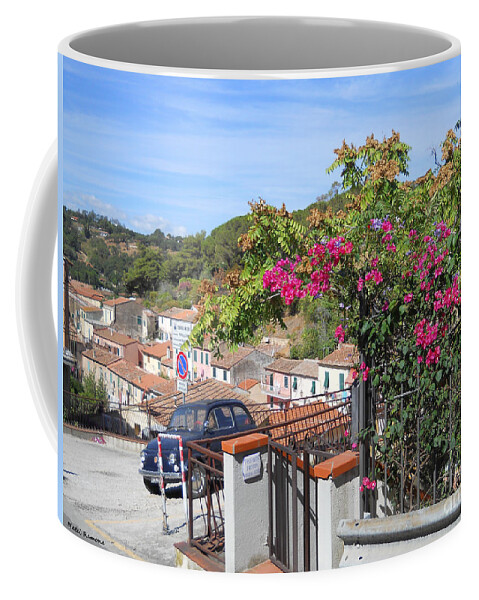 Italy Coffee Mug featuring the photograph Tuscany hills by Ramona Matei