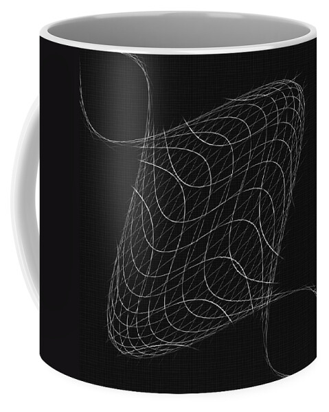 Wires Coffee Mug featuring the mixed media Twisted Wires by John Haldane