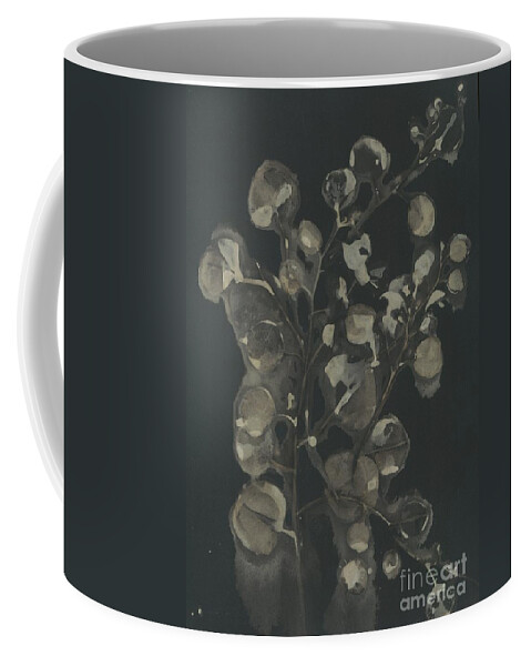 Geraniums Coffee Mug featuring the painting Twists and Turns 2 by Sherry Harradence