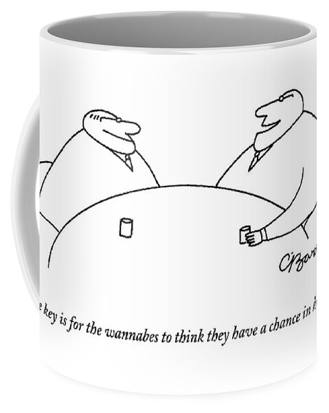 Two Businessmen Speak To Each Other Coffee Mug