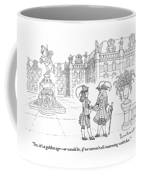 Two French-royalty Men With Canes Coffee Mug