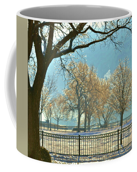 Beach Bum Pics Coffee Mug featuring the photograph Two Glistening Trees by Billy Beck