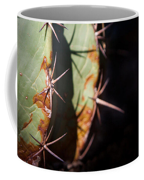 Botanical Coffee Mug featuring the photograph Two Shades of Cactus by John Wadleigh
