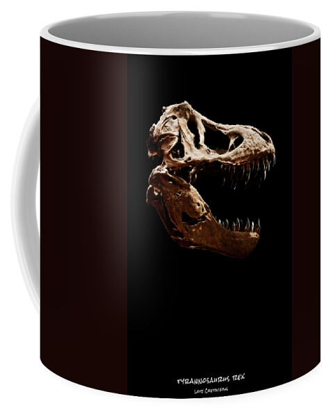 Tyrannosaurus Rex Skull Coffee Mug featuring the photograph Tyrannosaurus rex skull 1 by Weston Westmoreland