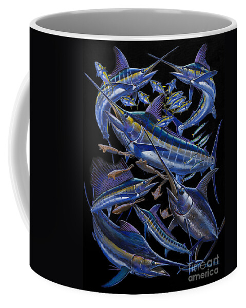 Marlin Coffee Mug featuring the painting Ultimate Goal Off00128 by Carey Chen