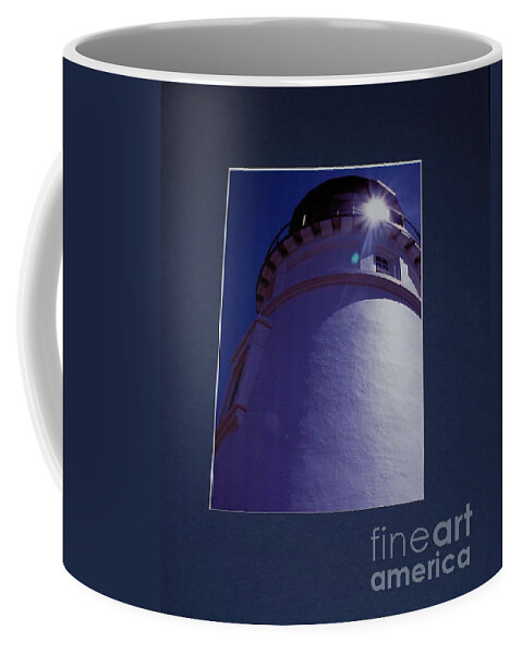 Umpqua Lighthouse Coffee Mug featuring the photograph Umpqua Light by Sharon Elliott
