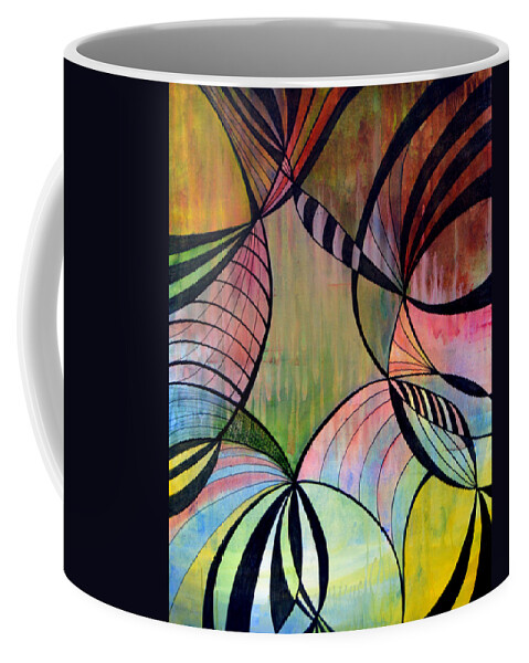 Stained Glass Coffee Mug featuring the painting Un Stained Glass by Lynellen Nielsen