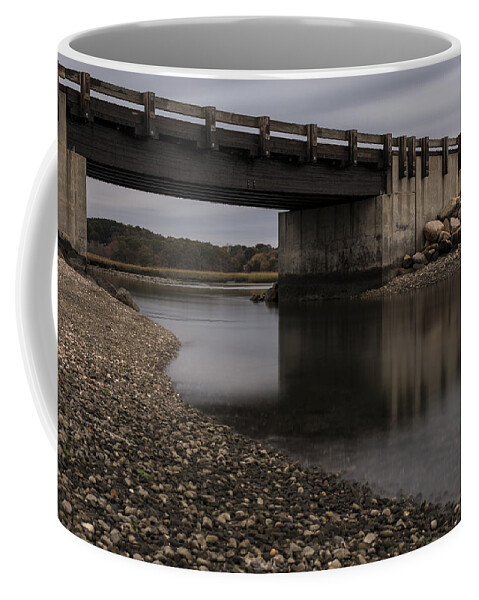 Andrew Pacheco Coffee Mug featuring the photograph Under Seapowet Bridge by Andrew Pacheco
