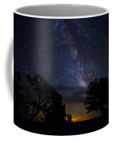 Night Skies Coffee Mug featuring the photograph Under The Stars at the Grand Canyon by Saija Lehtonen