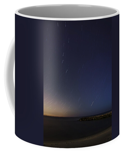 Star Trails Coffee Mug featuring the photograph Under The Stars by Susan Candelario