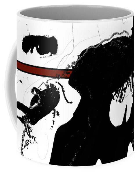 Abstract Coffee Mug featuring the digital art Undercover by Gerlinde Keating