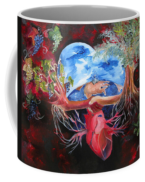 Unity Coffee Mug featuring the painting Unity by Jennifer Page