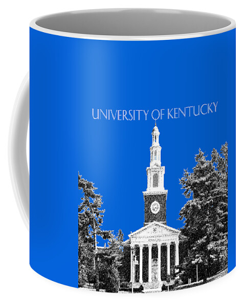 University Coffee Mug featuring the digital art University of Kentucky - Blue by DB Artist