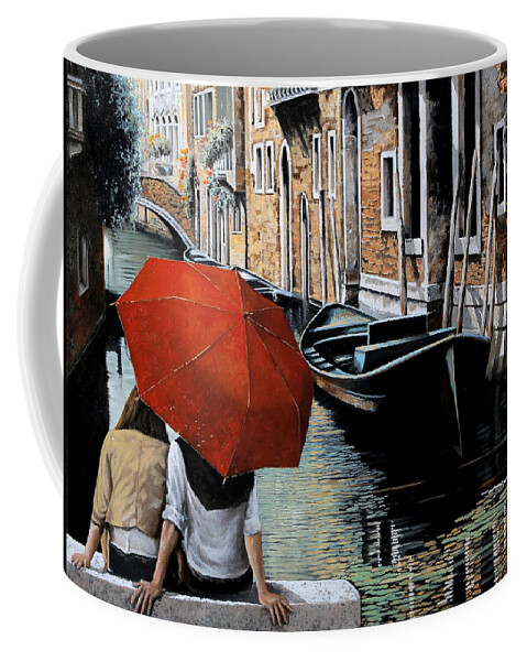 Canal Scene Coffee Mug featuring the painting Guardando Il Canale by Guido Borelli