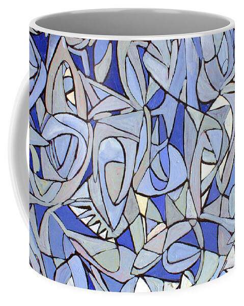 Abstract Coffee Mug featuring the painting Untitled #32 by Steven Miller