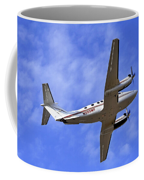 Beechcraft Coffee Mug featuring the photograph Up and Away by Jason Politte