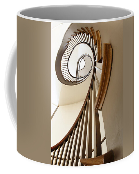 Architecture Coffee Mug featuring the photograph Up Stairs by Alexey Stiop