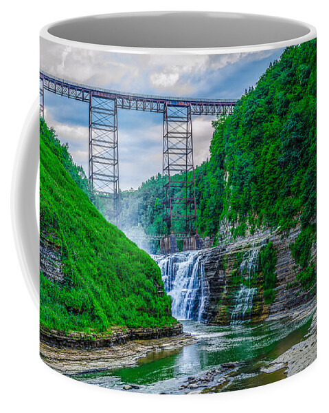 Upper Falls Coffee Mug featuring the photograph Upper Falls by Rick Bartrand