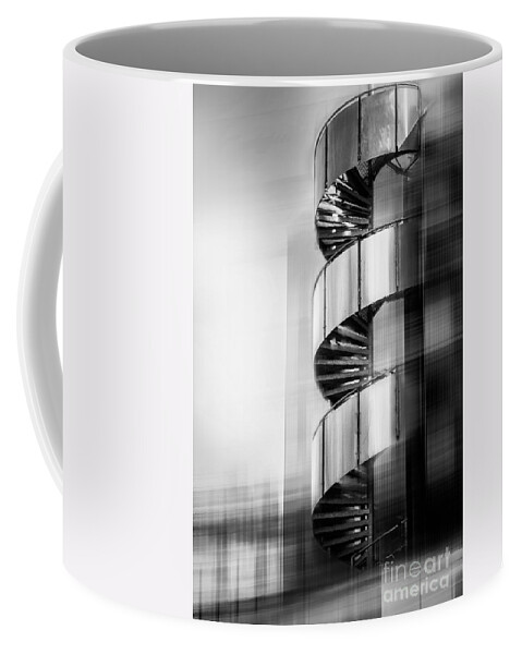 Stairs Coffee Mug featuring the photograph Urban Drill - C - Bw by Hannes Cmarits