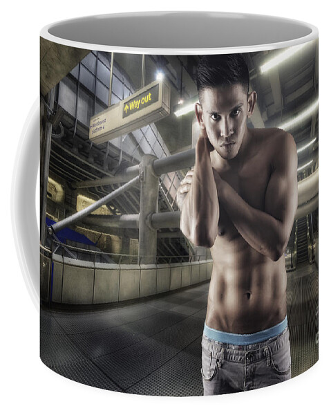 Yhun Suarez Coffee Mug featuring the photograph Urban Hunk 1.0 by Yhun Suarez