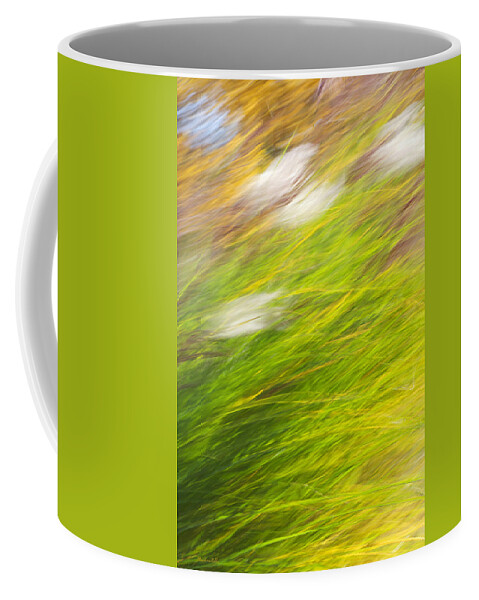 Fall Coffee Mug featuring the photograph Fall Grass Abstract #1 by Christina Rollo