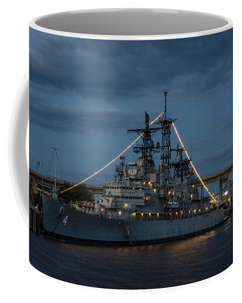 Buffalo Coffee Mug featuring the photograph USS Little Rock CLG-4 by Guy Whiteley