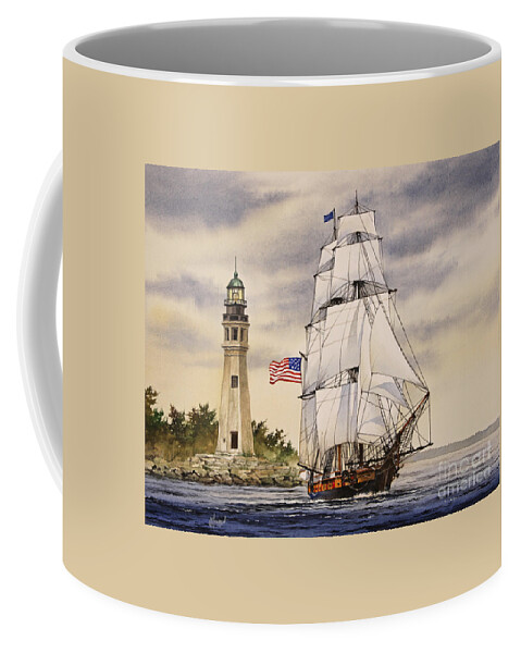 Uss Niagara Coffee Mug featuring the painting Uss Niagara by James Williamson