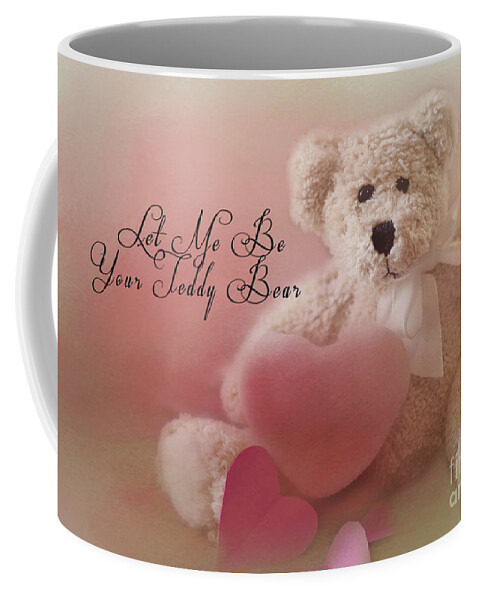 Valentine Coffee Mug featuring the photograph Valentine Bear 2 by Pam Holdsworth