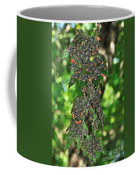 Rhodes Coffee Mug featuring the photograph Valley of butterflies in Rhodes island by George Atsametakis