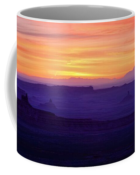 Valley Of The Gods Coffee Mug featuring the photograph Valley of the Gods Sunrise Utah Four Corners Monument valley by Silvio Ligutti