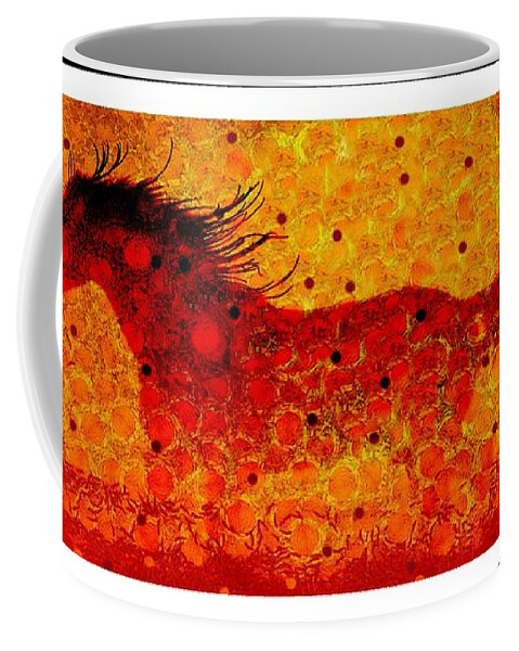 Horse Coffee Mug featuring the photograph Van Gogh Heat Wave by Shannon Story